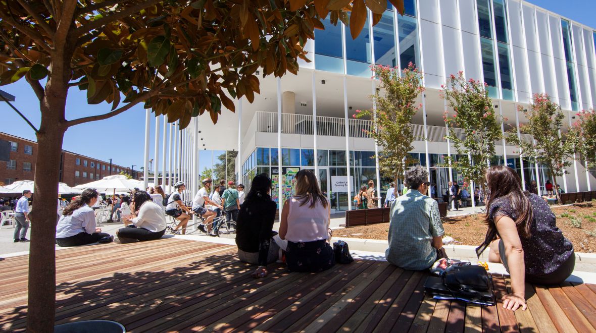 Students seated in Kambri
