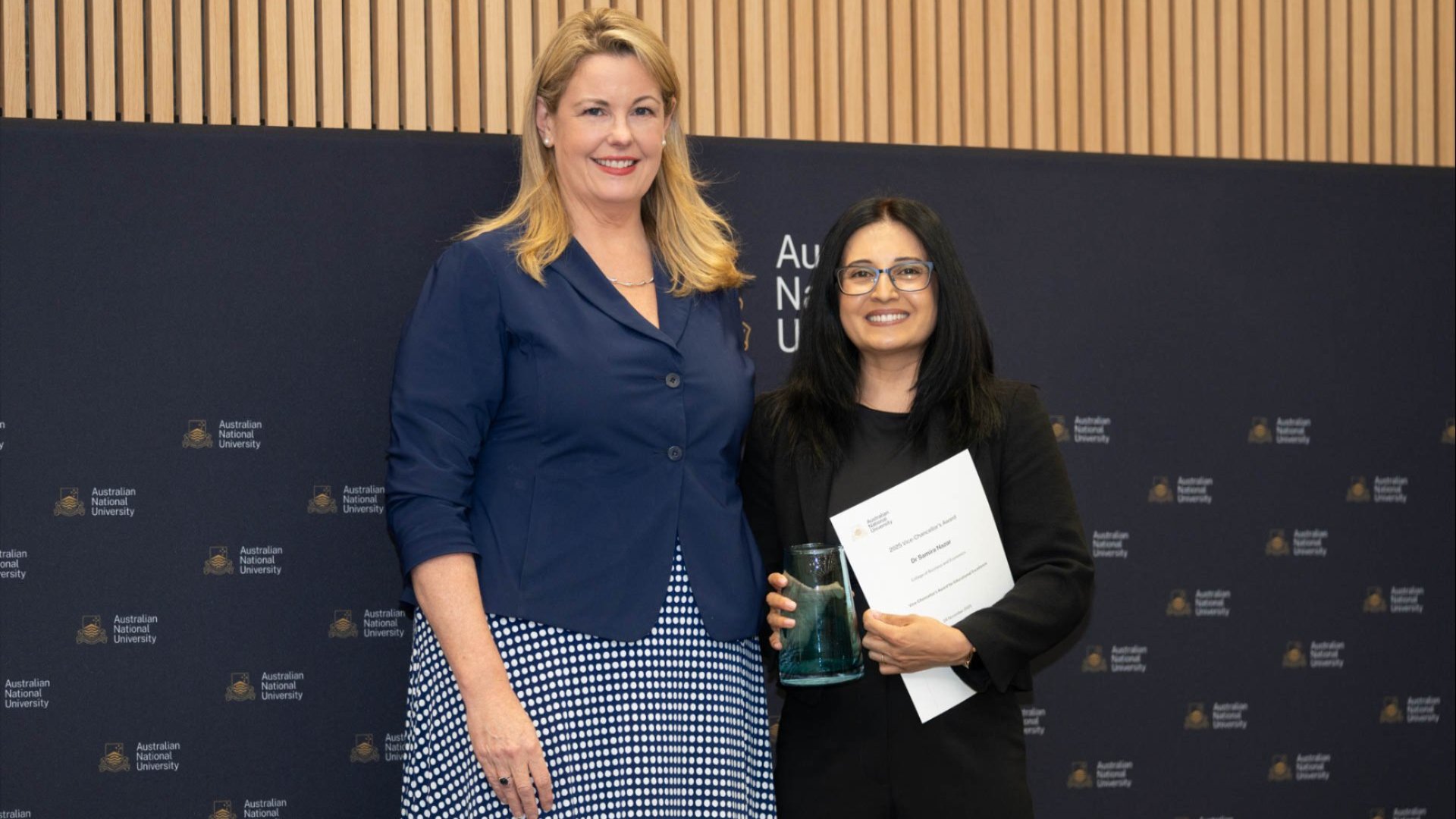 Dr Samira Nazar pictured with Rebekah Brown