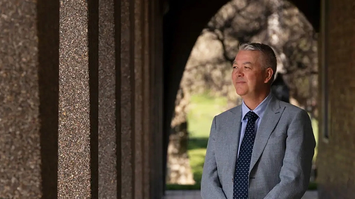 Tom Foley pictured outside Chifley Library