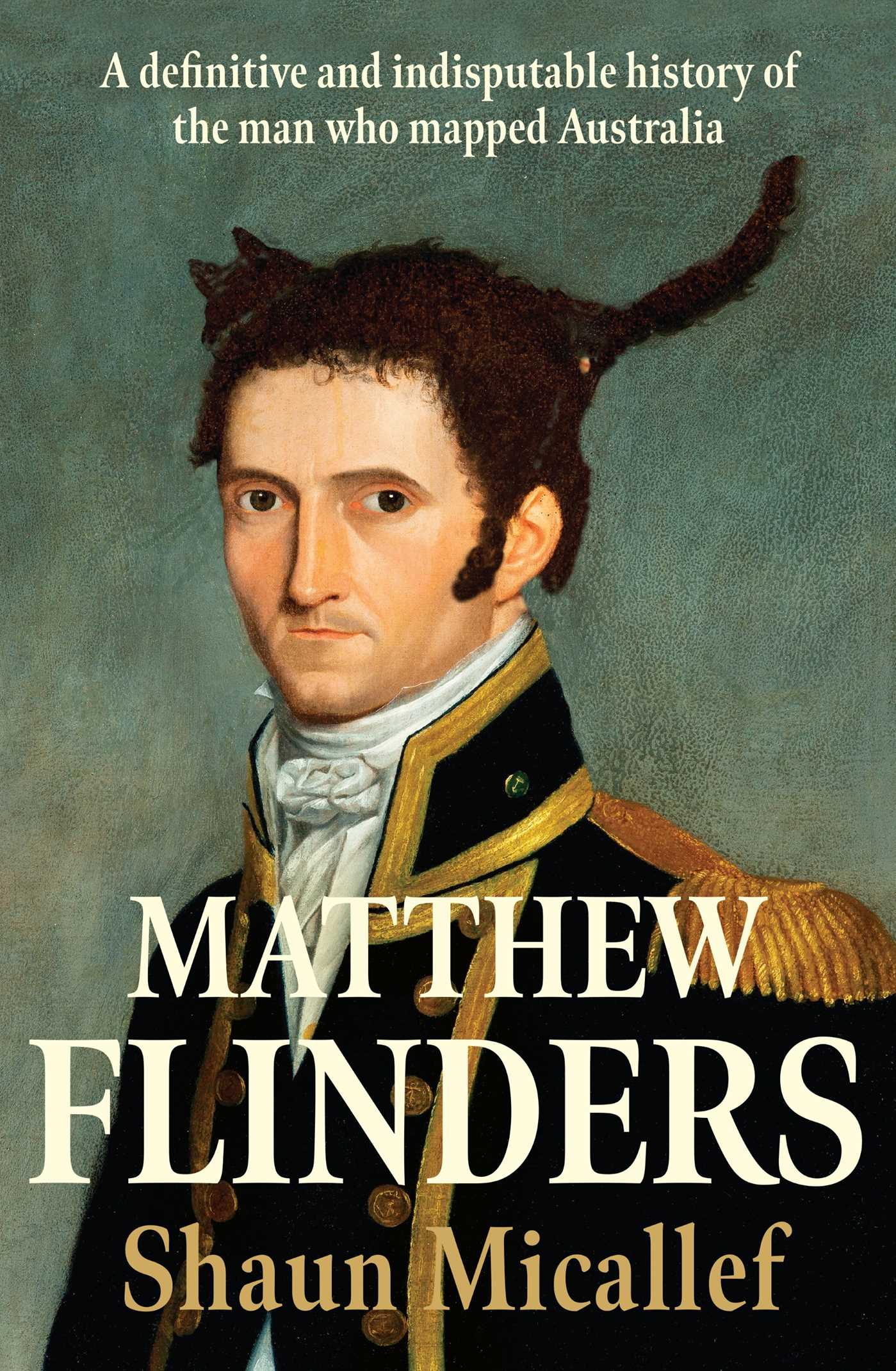 Book cover of &ldquo;Matthew Flinders&rdquo; pictured.